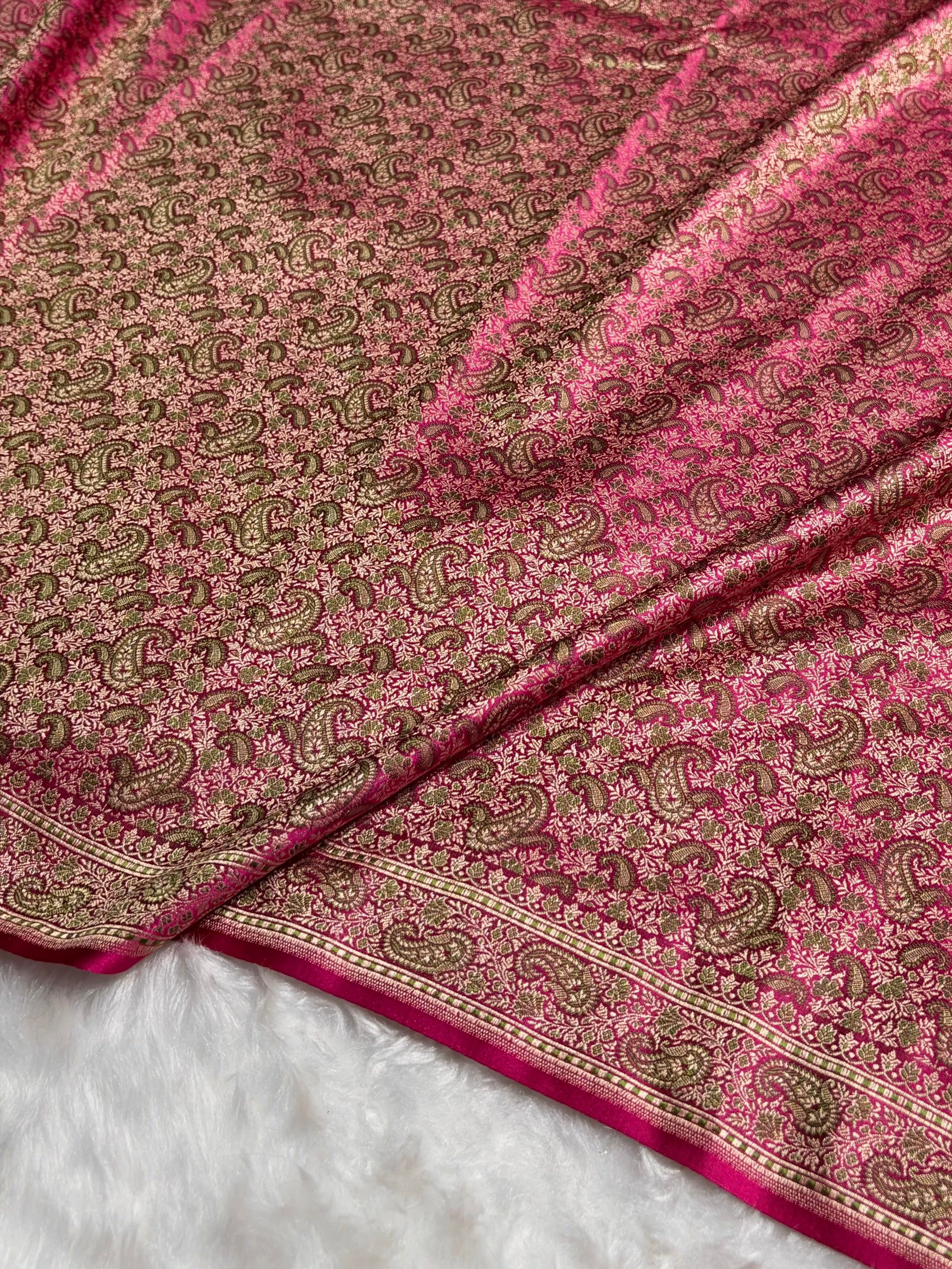 Rani Jamawar Tanchoi Katan Silk Saree SKTM-11