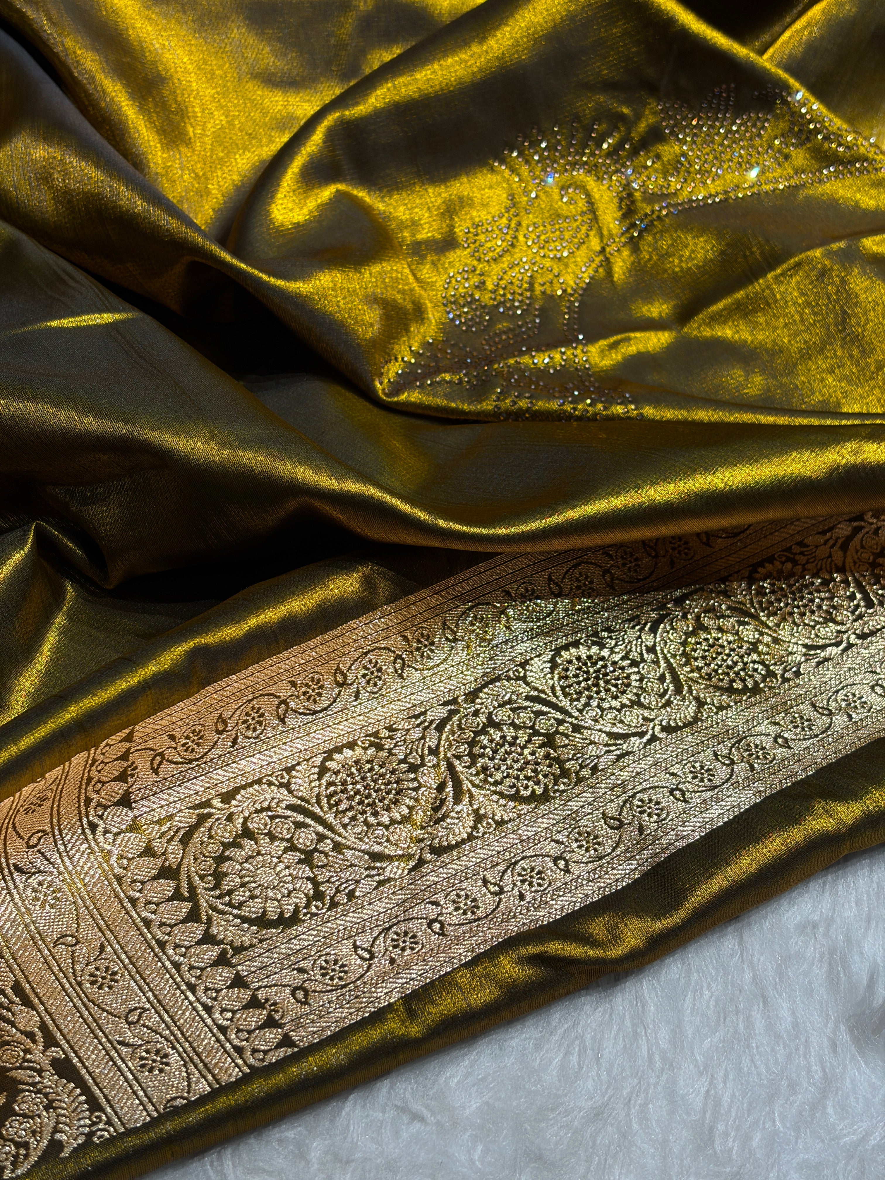 Chand Tara Mehendi Boota With Traditional Banarasi Swarovski Work BSS04 (R)