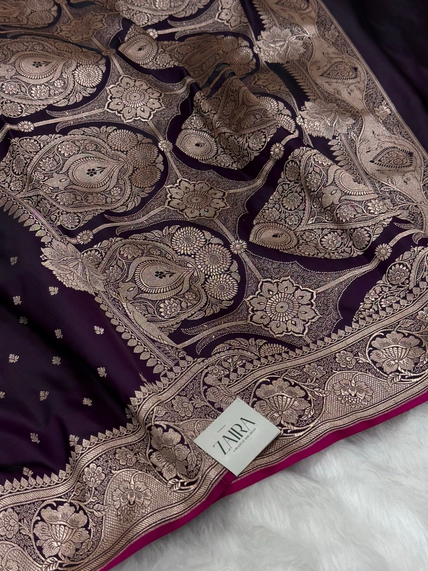 Wine shades Mashru Silk Saree for Festive Season MSM 25