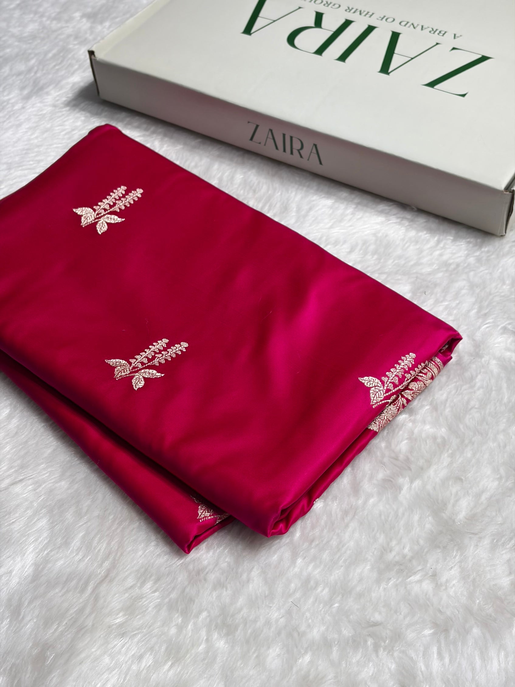 Cross Rani Floral Boota Mashru Silk Saree MSM-43