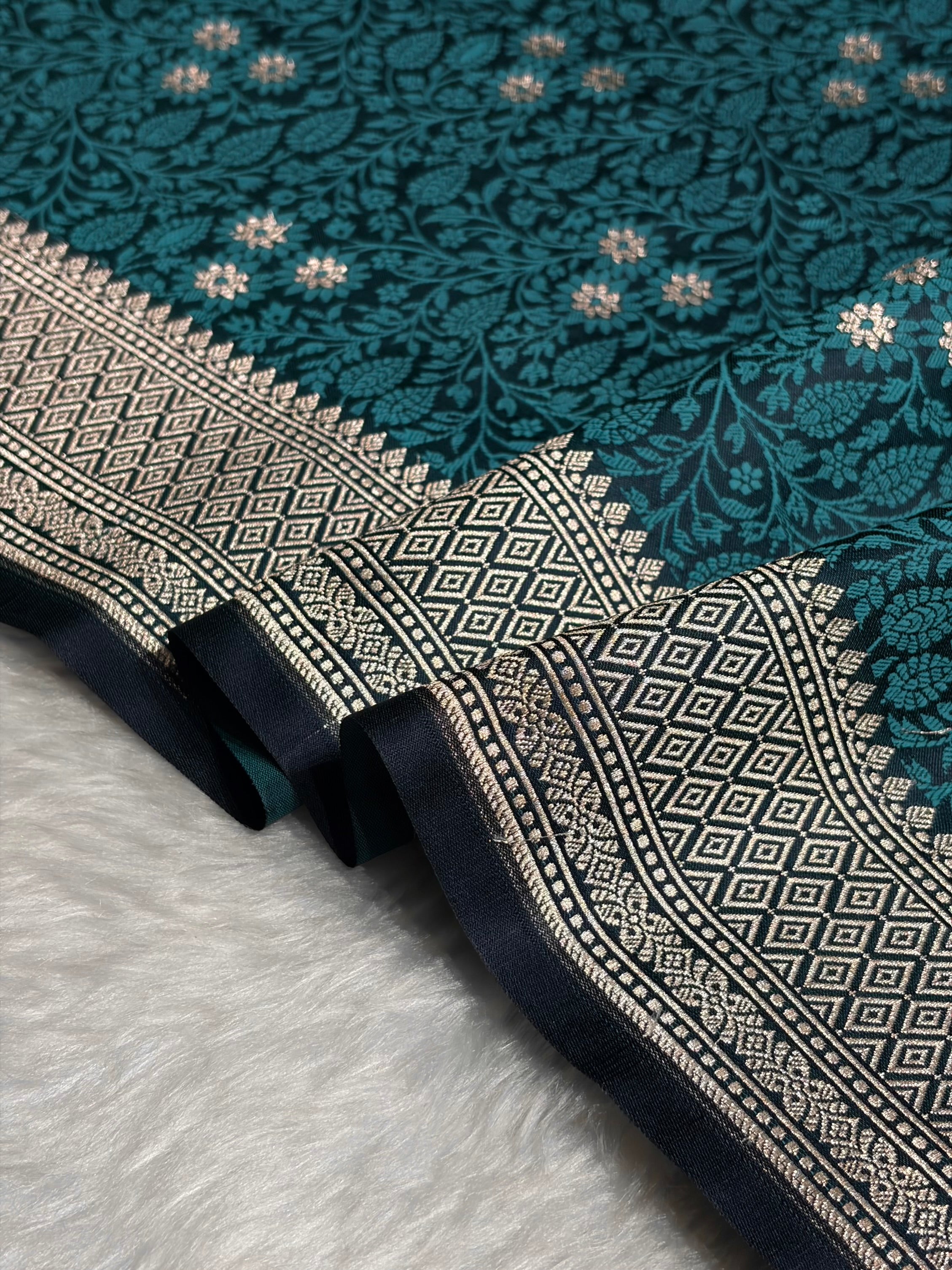 Rama Shades Tanchoi Motif Mashru Silk Saree MST-12