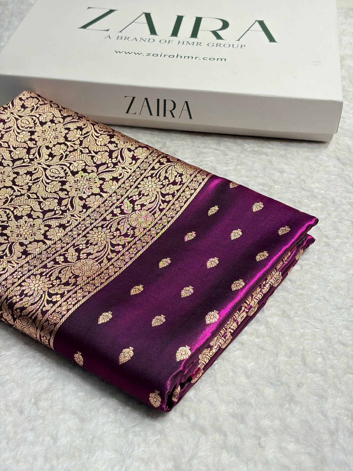 Banarasi Light Weight Satin Silk Deep Wine Shades SS70