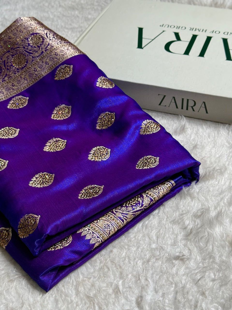 Purple Boota With Swarovski Work