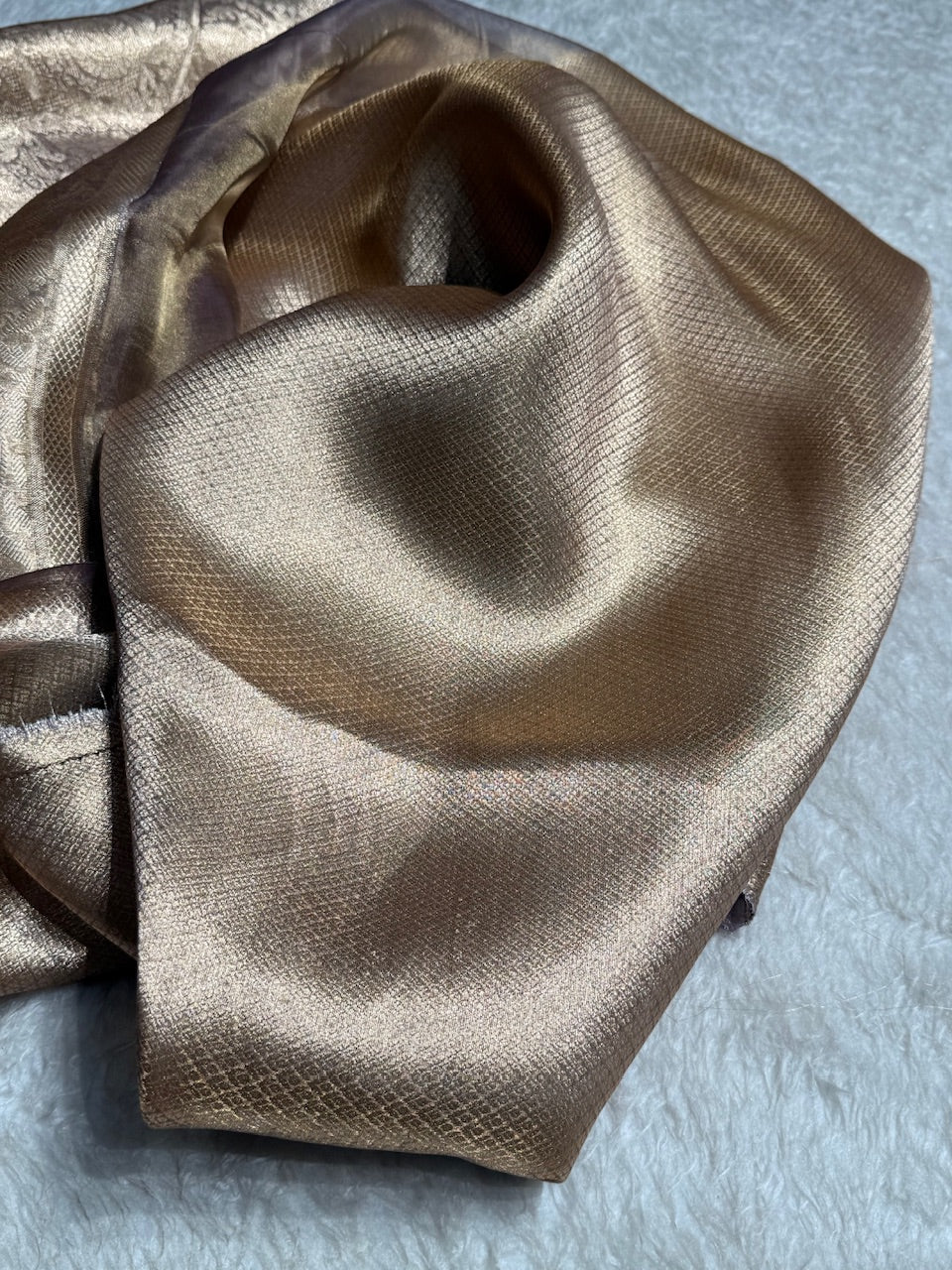 Tusser Shades Pure Tissue Silk Saree with Brocade Blouse PT-18