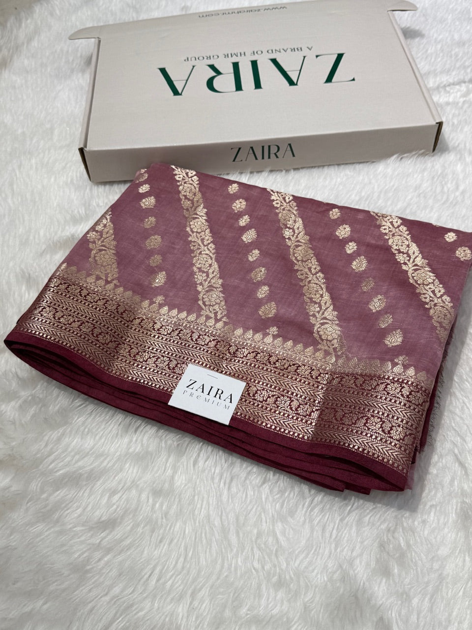 Old Rose Wine Contrast Pure Chiniya Silk