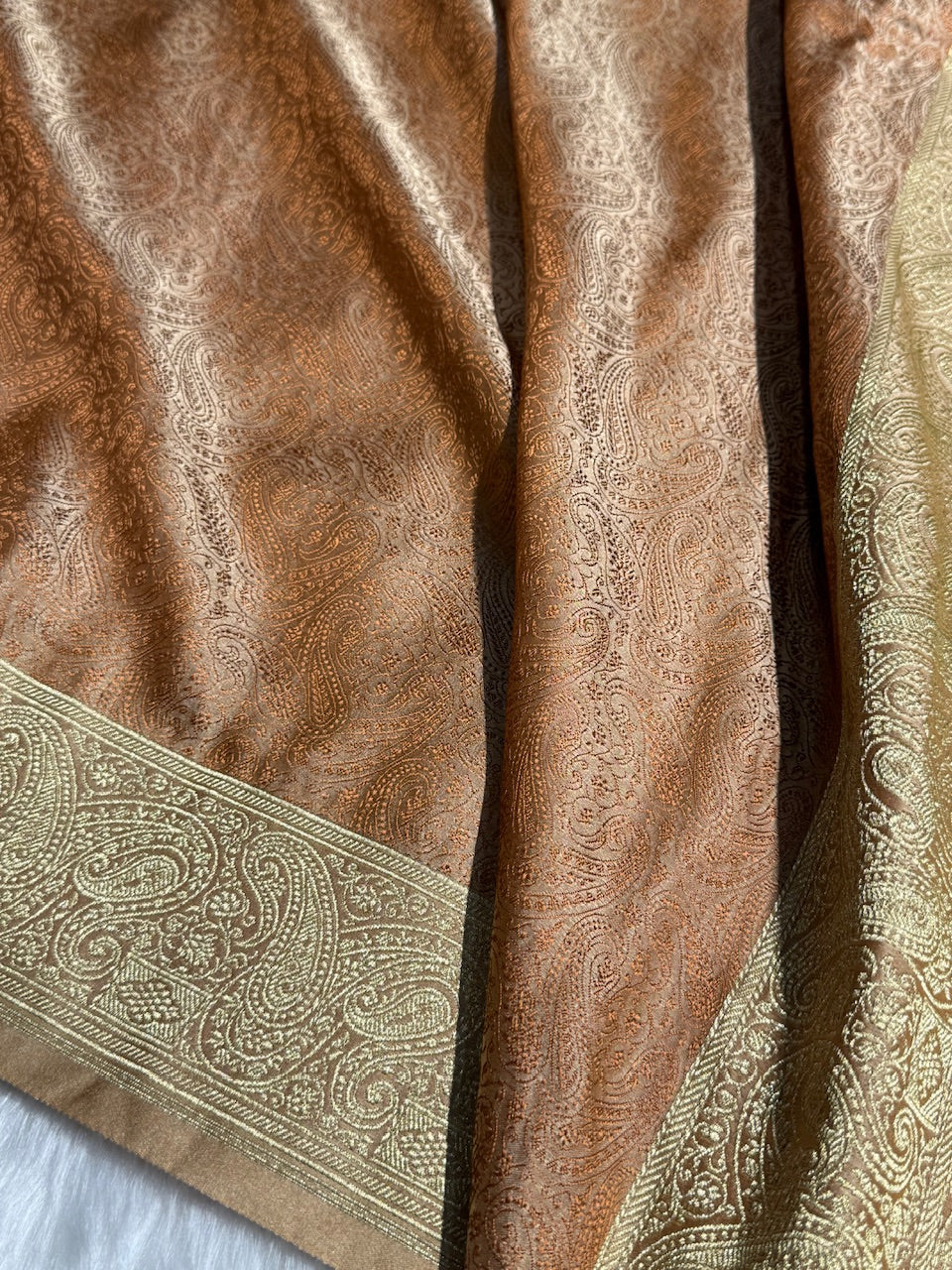 Tusser Tanchoi Booti Katan Silk Saree SKTM-07