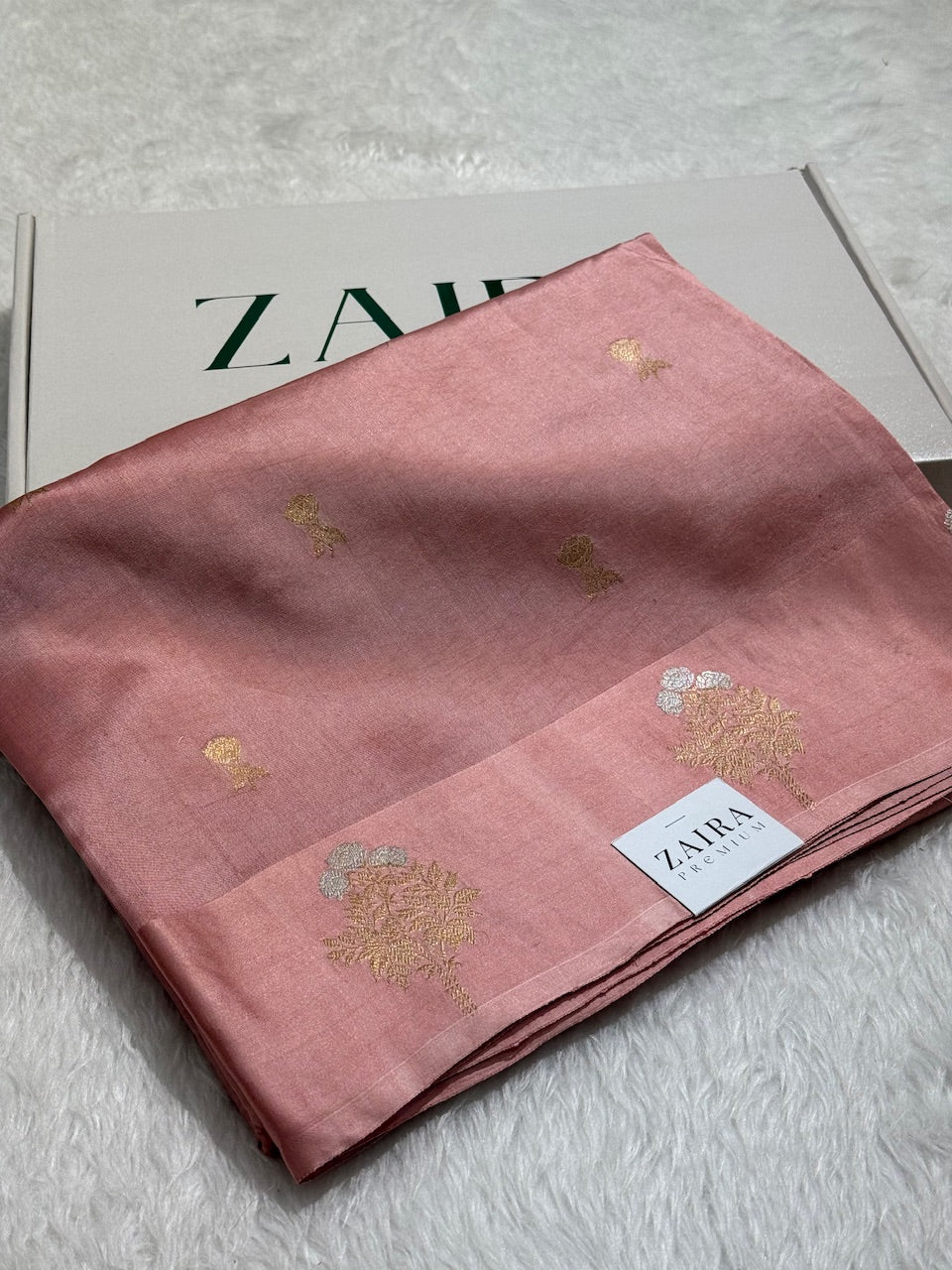 Dusty Pink Meena Skirt Handwoven Paper Mango Silk