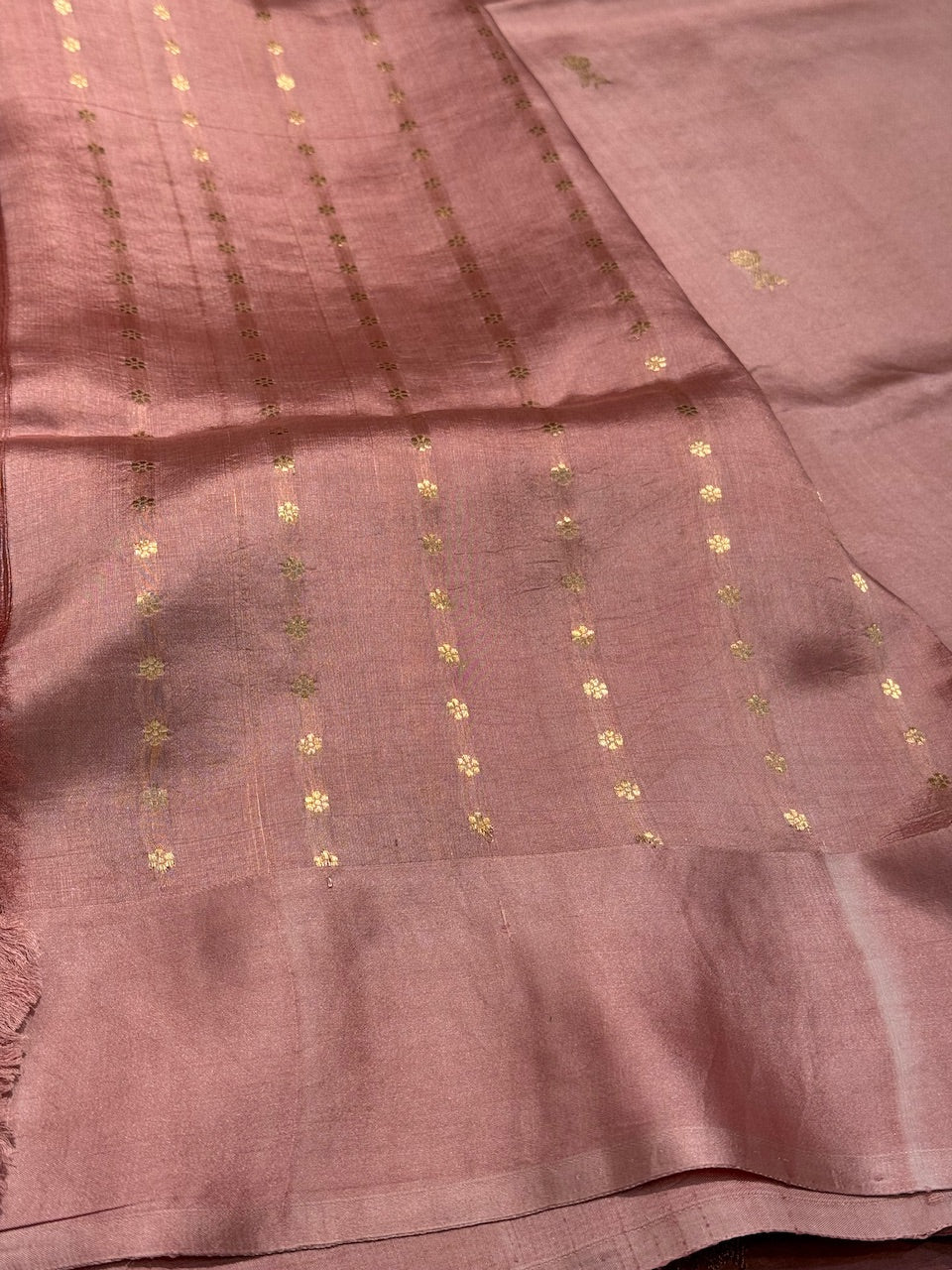Dusty Pink Meena Skirt Handwoven Paper Mango Silk