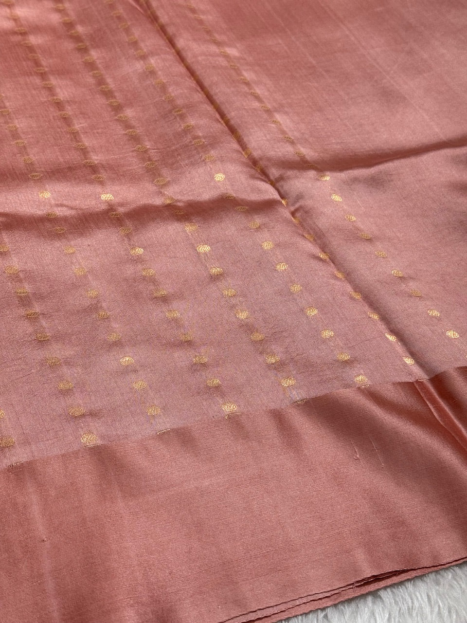 Dusky Rose Meena Skirt Handwoven Paper Mango Silk
