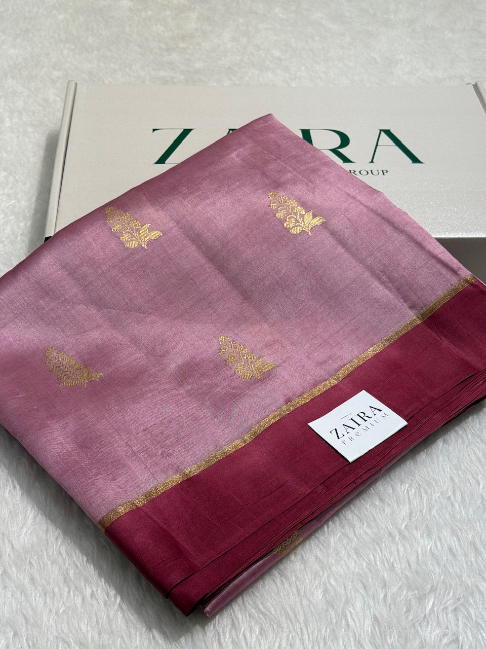 Turkish Rose Wine Contrast Handwoven Paper Mango Silk