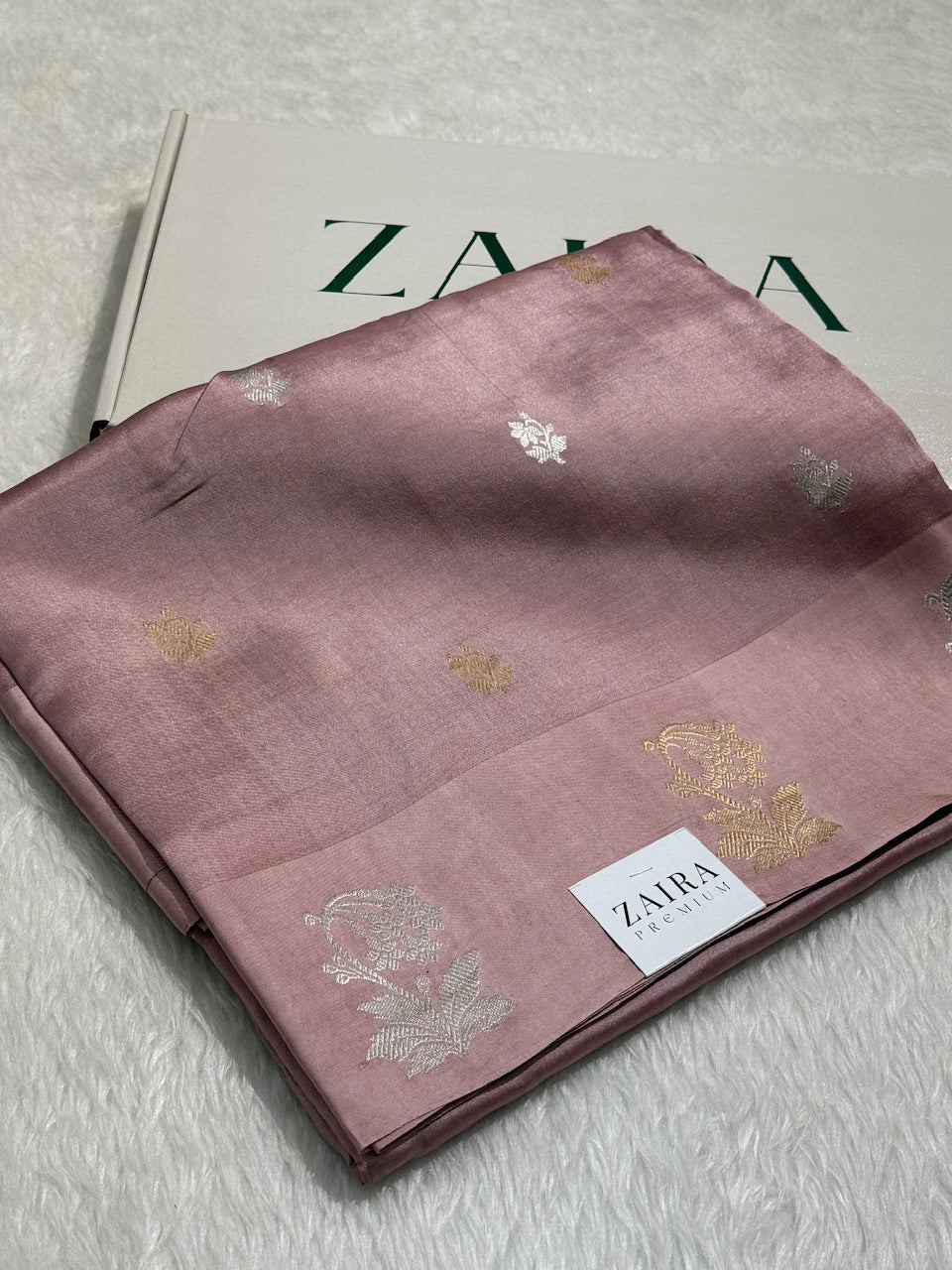 Copper Rose Pink Handwoven Paper Mango Silk