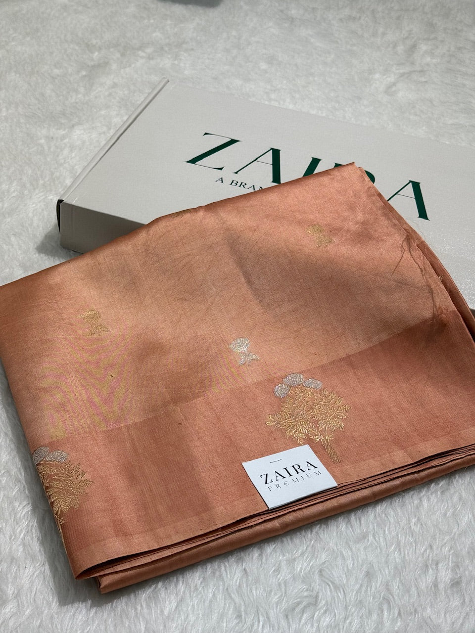 Pinkish Brown Meena Handwoven Paper Mango Silk