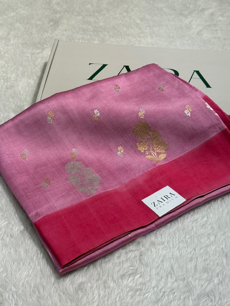 Dusty Pink Meena Handwoven Paper Mango Silk