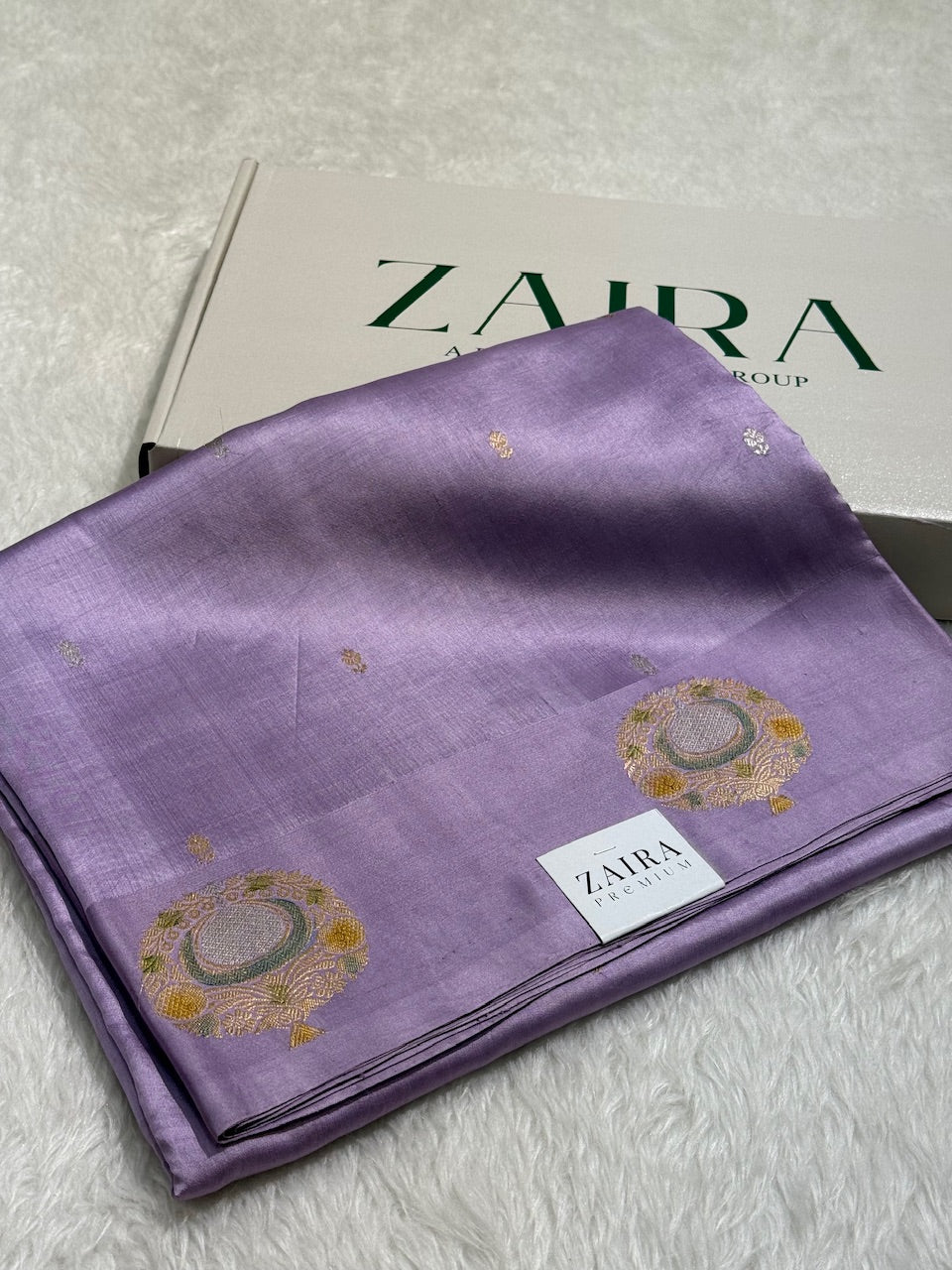 Dusty Lavender Meena Skirt Handwoven Paper Mango Silk