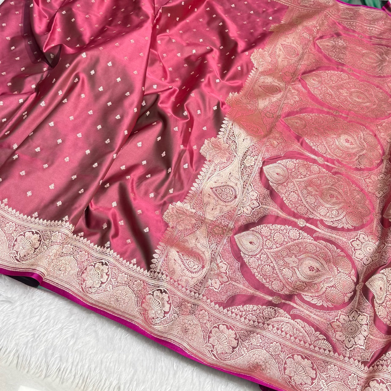 Rich Maroon Mashru Silk Saree for Festive Seasons