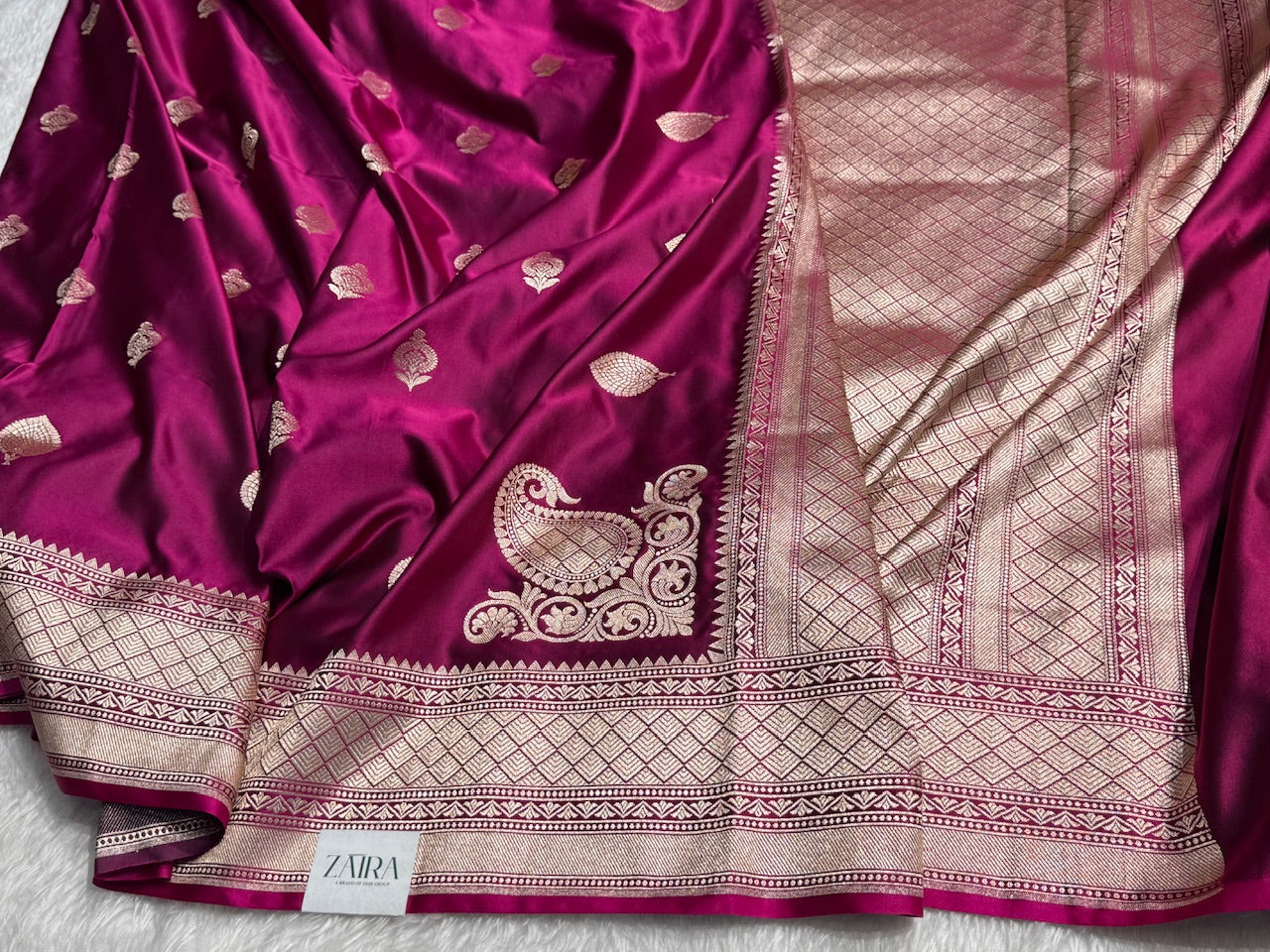 Dark Maroon Mashru Silk Saree for Festive Seasons