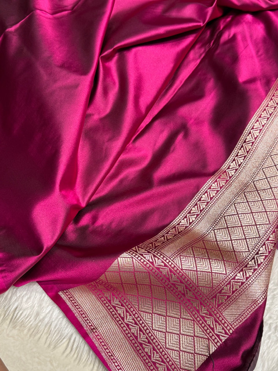 Dark Maroon Mashru Silk Saree for Festive Seasons