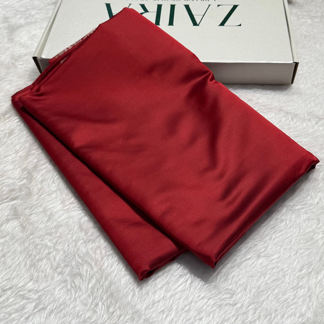 Brownish Red Plain Mashru Silk Saree