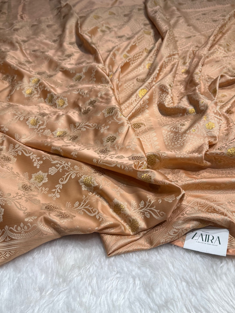 Brownish Tanchoi Mashru Silk Saree