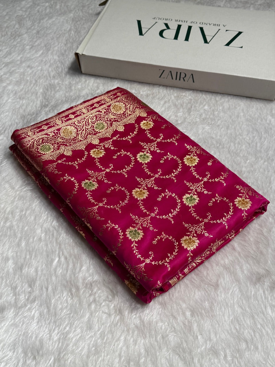 Purple Banarasi Minakari Jaal Katan Silk Saree