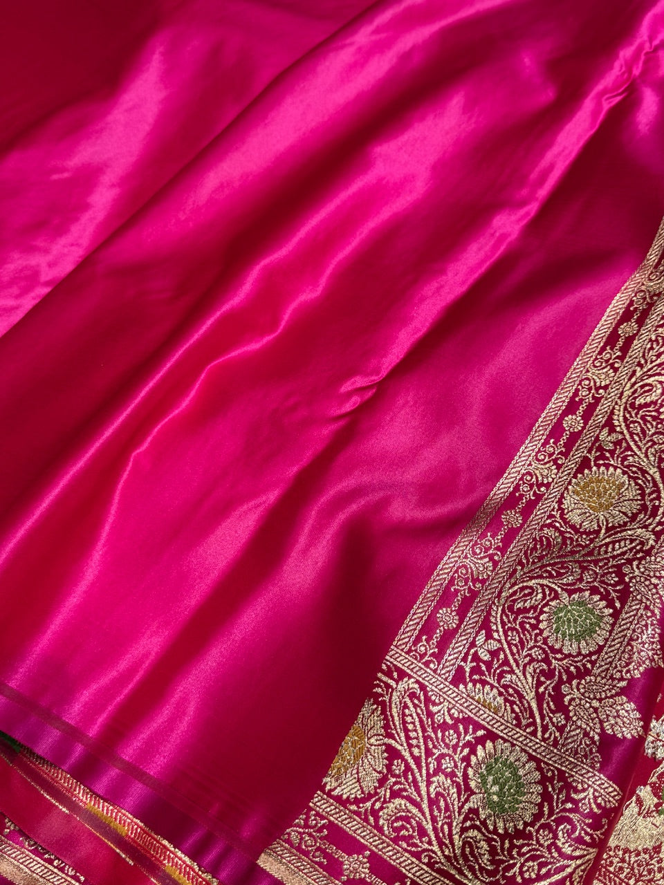 Purple Banarasi Minakari Jaal Katan Silk Saree