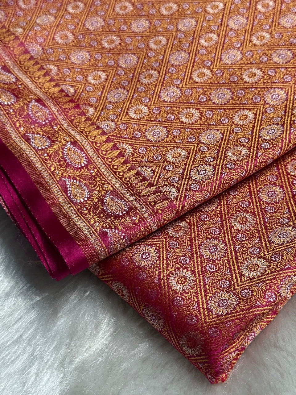 Rani Jamawar Tanchoi Katan Silk Saree SKTM-12