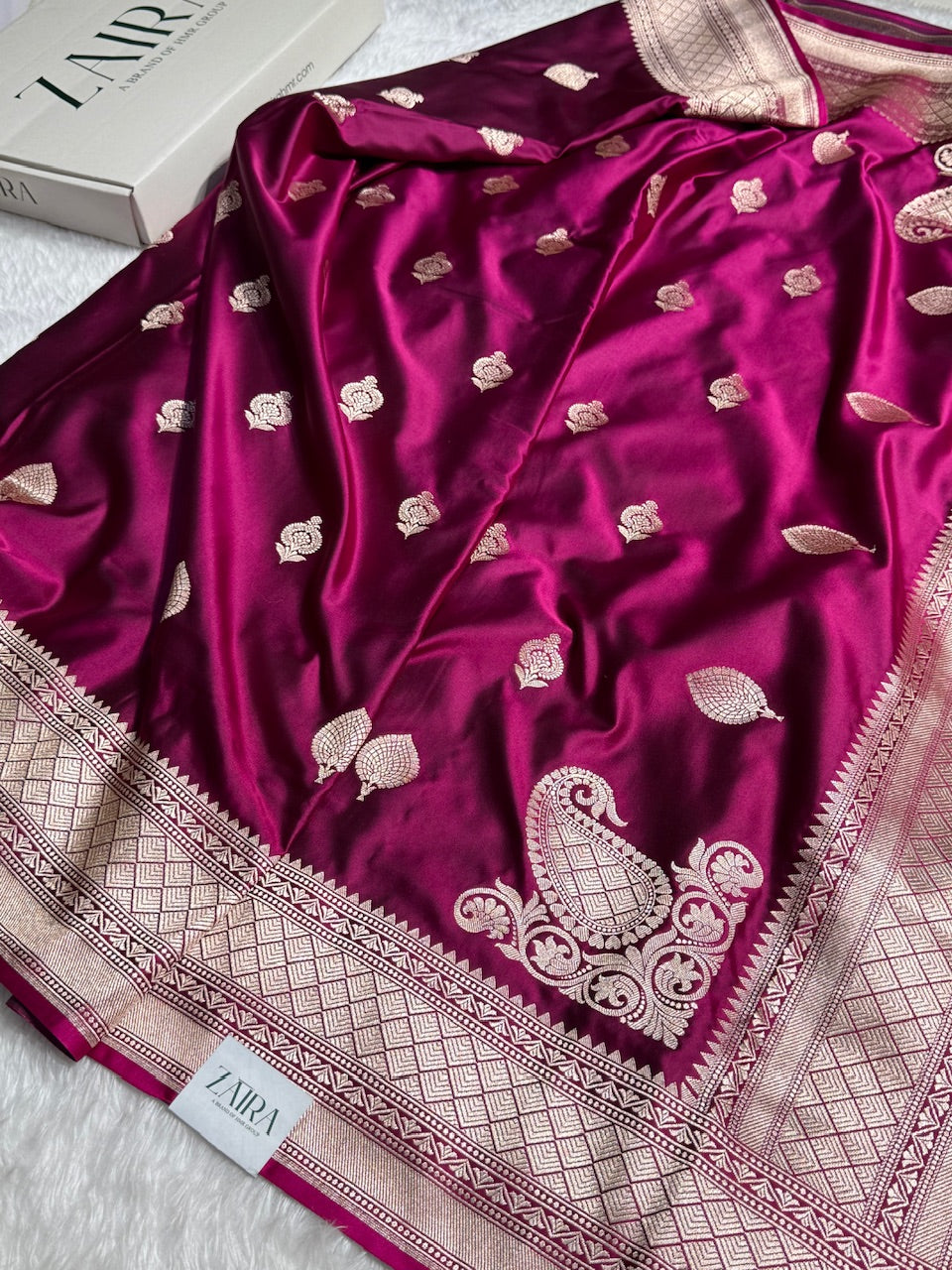Dark Maroon Mashru Silk Saree for Festive Seasons