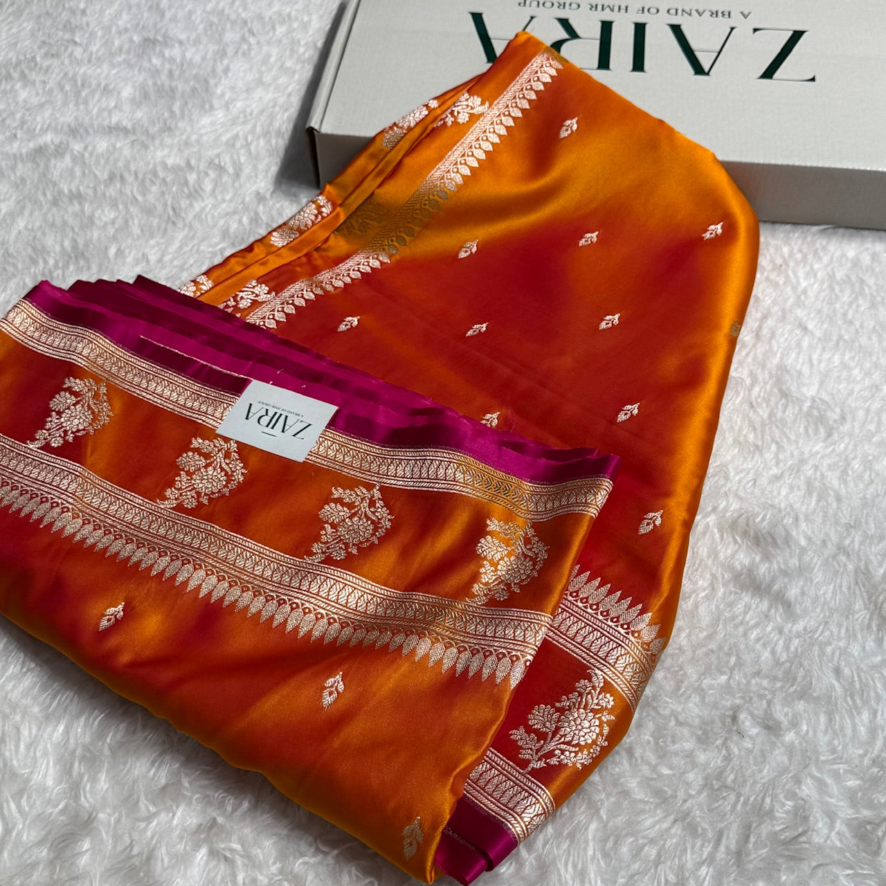 Gold Mashru Silk Saree for Festive Seasons