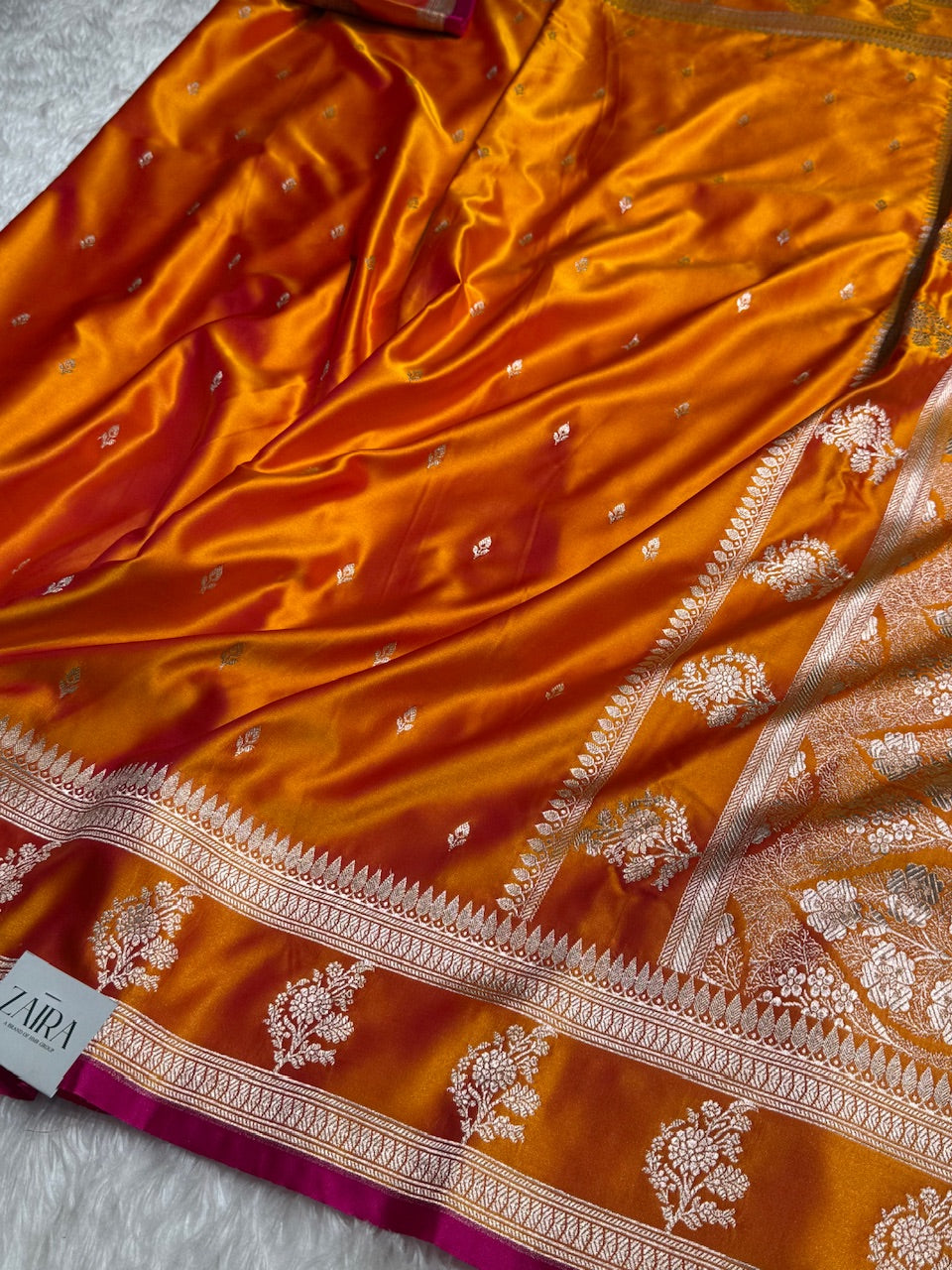 Gold Mashru Silk Saree for Festive Seasons