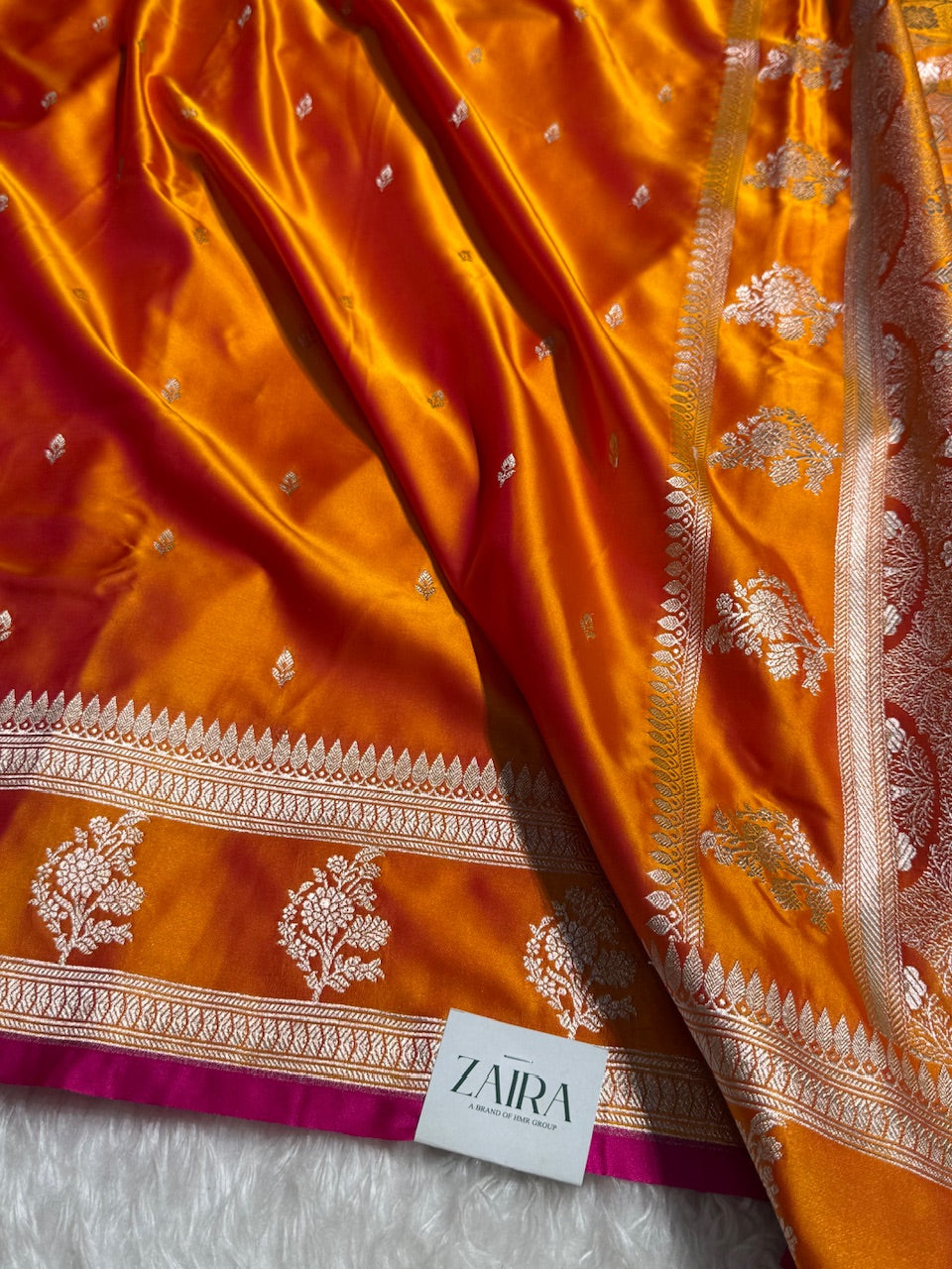 Gold Mashru Silk Saree for Festive Seasons