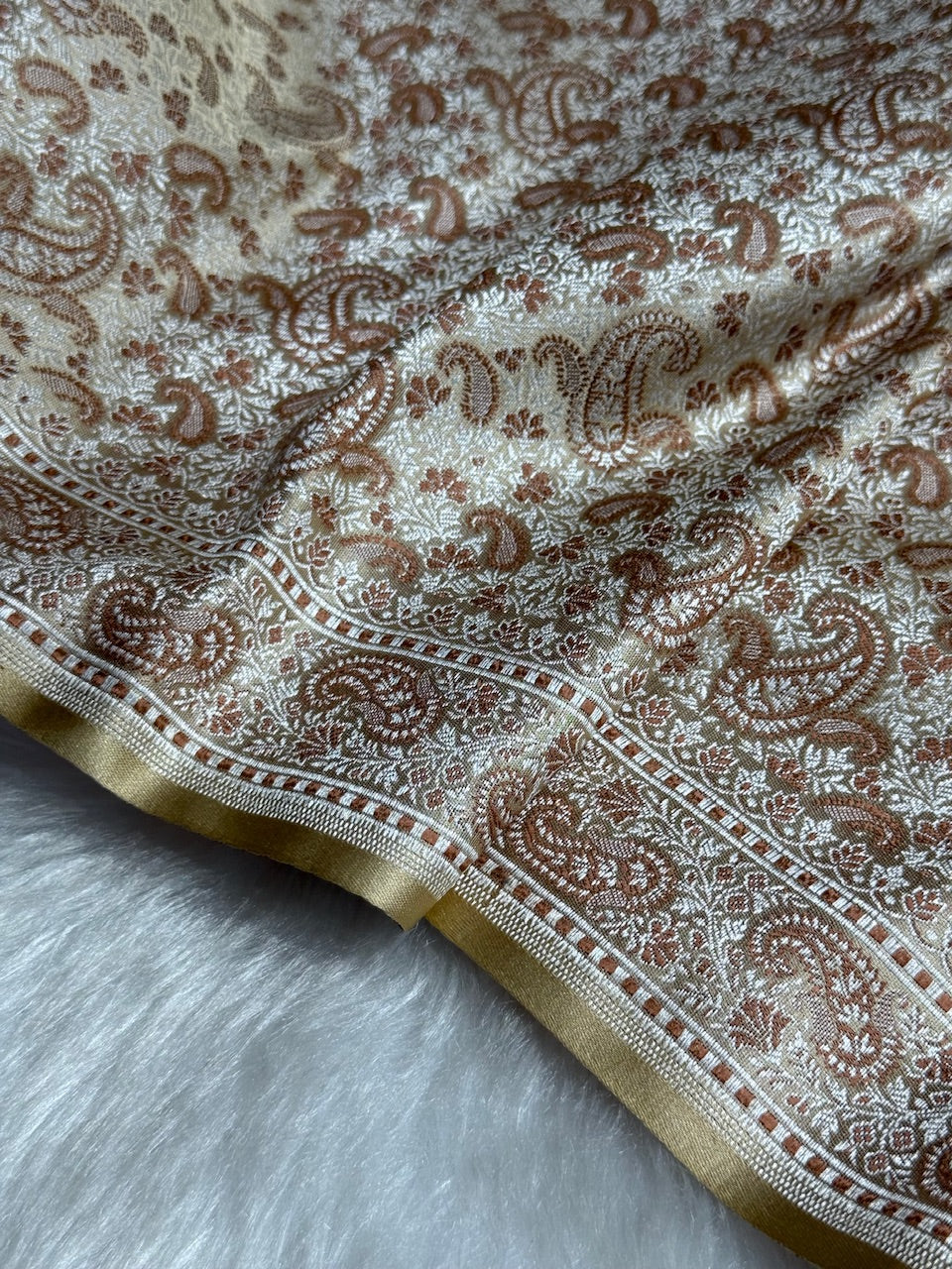 Tusser Jamawar Tanchoi Katan Silk Saree SKTM-11