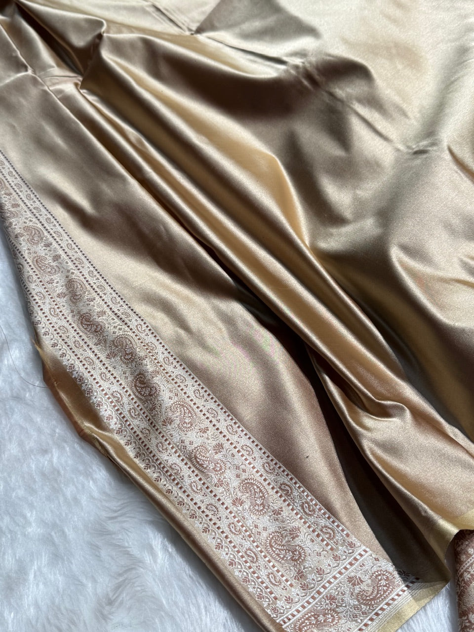 Tusser Jamawar Tanchoi Katan Silk Saree SKTM-11