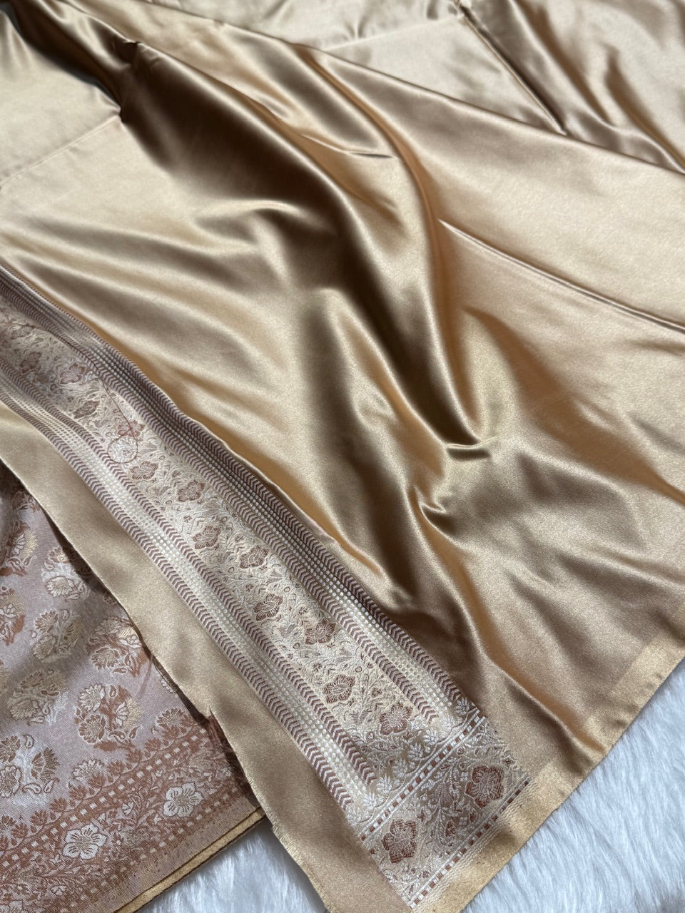 Tusser Jamawar Tanchoi Katan Silk Saree SKTM-10