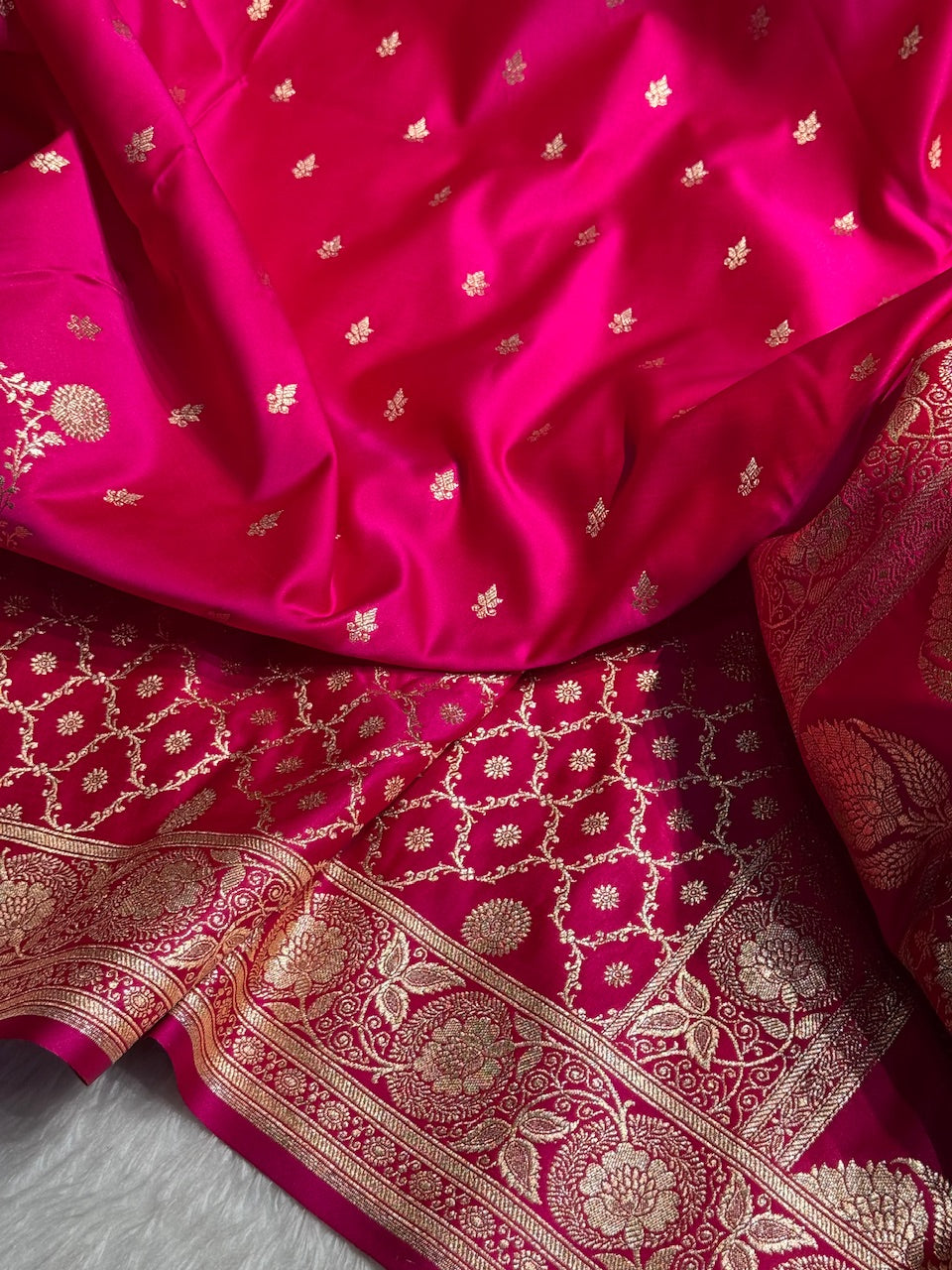 Maroon Banarasi Booti Katan Silk Saree