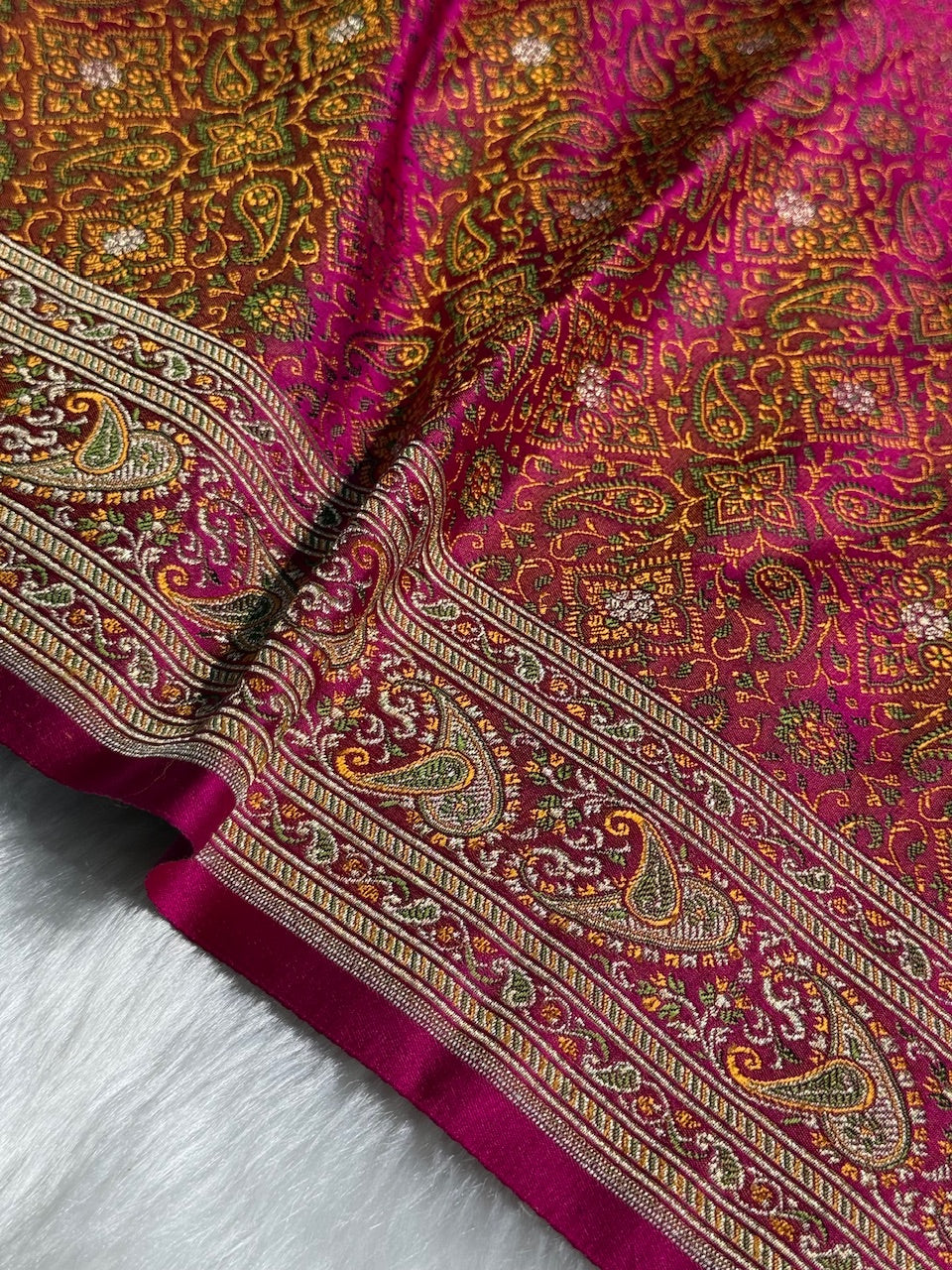 Rani Jamawar Tanchoi Jaal Katan Silk Saree SKTM-19