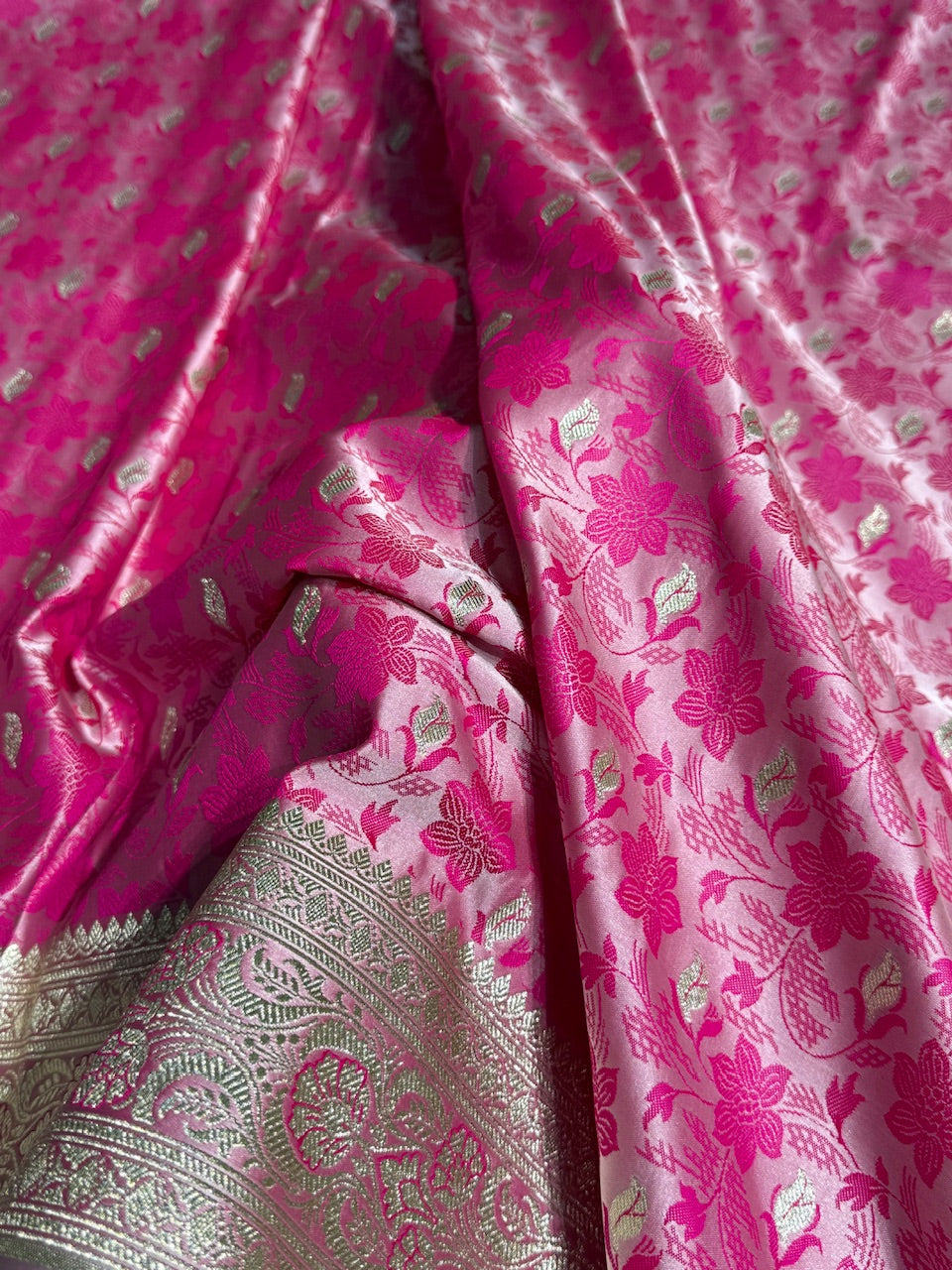 Rani Tanchoi Satin Katan Silk Saree SKTM-03