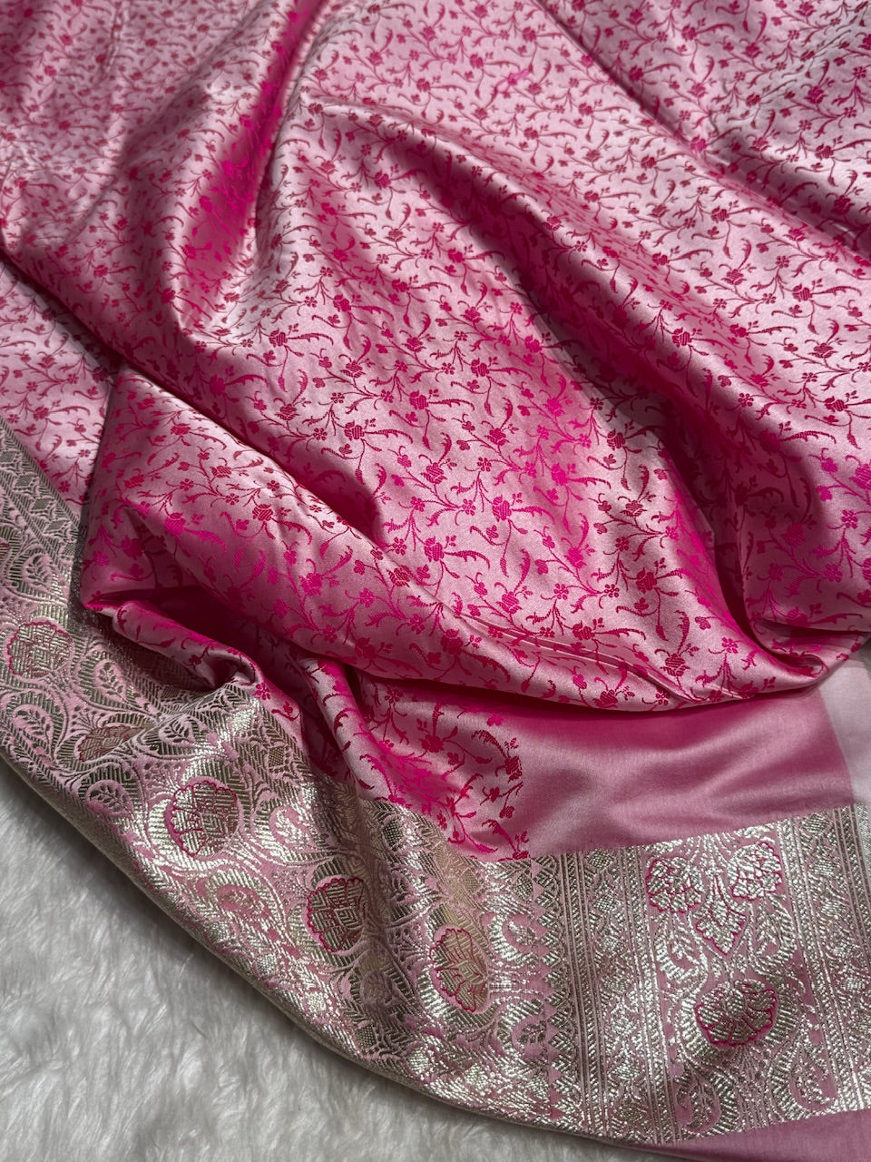 Rani Tanchoi Satin Katan Silk Saree SKTM-03