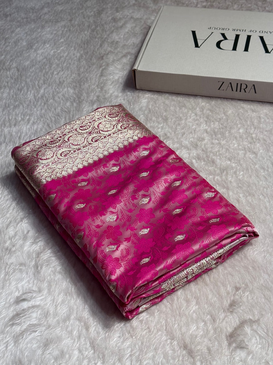 Rani Tanchoi Satin Katan Silk Saree SKTM-03