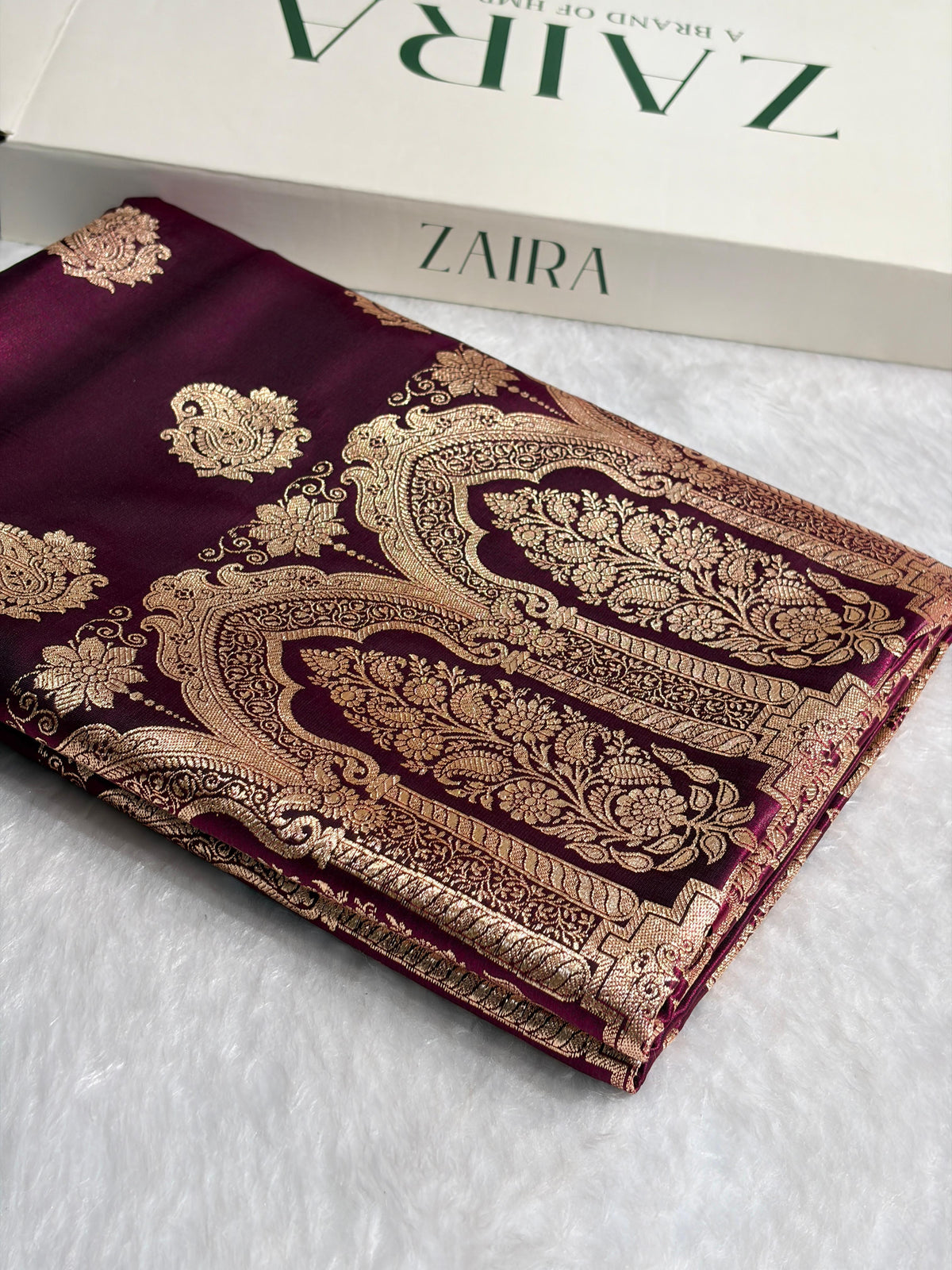 Banarasi Light Weight Satin Silk Wine Shades SS71