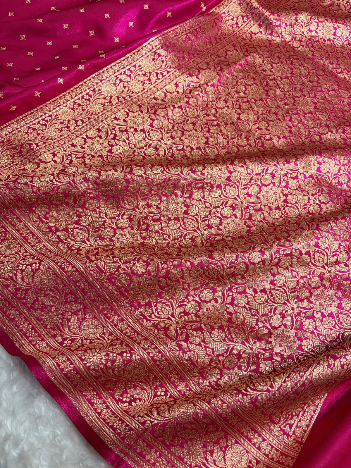 Banarasi Light Weight Satin Silk Pink Shades SS68