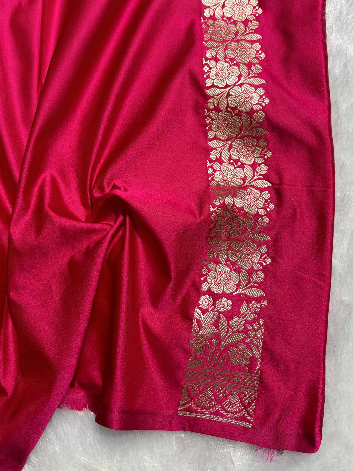 Pink Saree in boota Pattern Mashru Silk Saree MSM-146