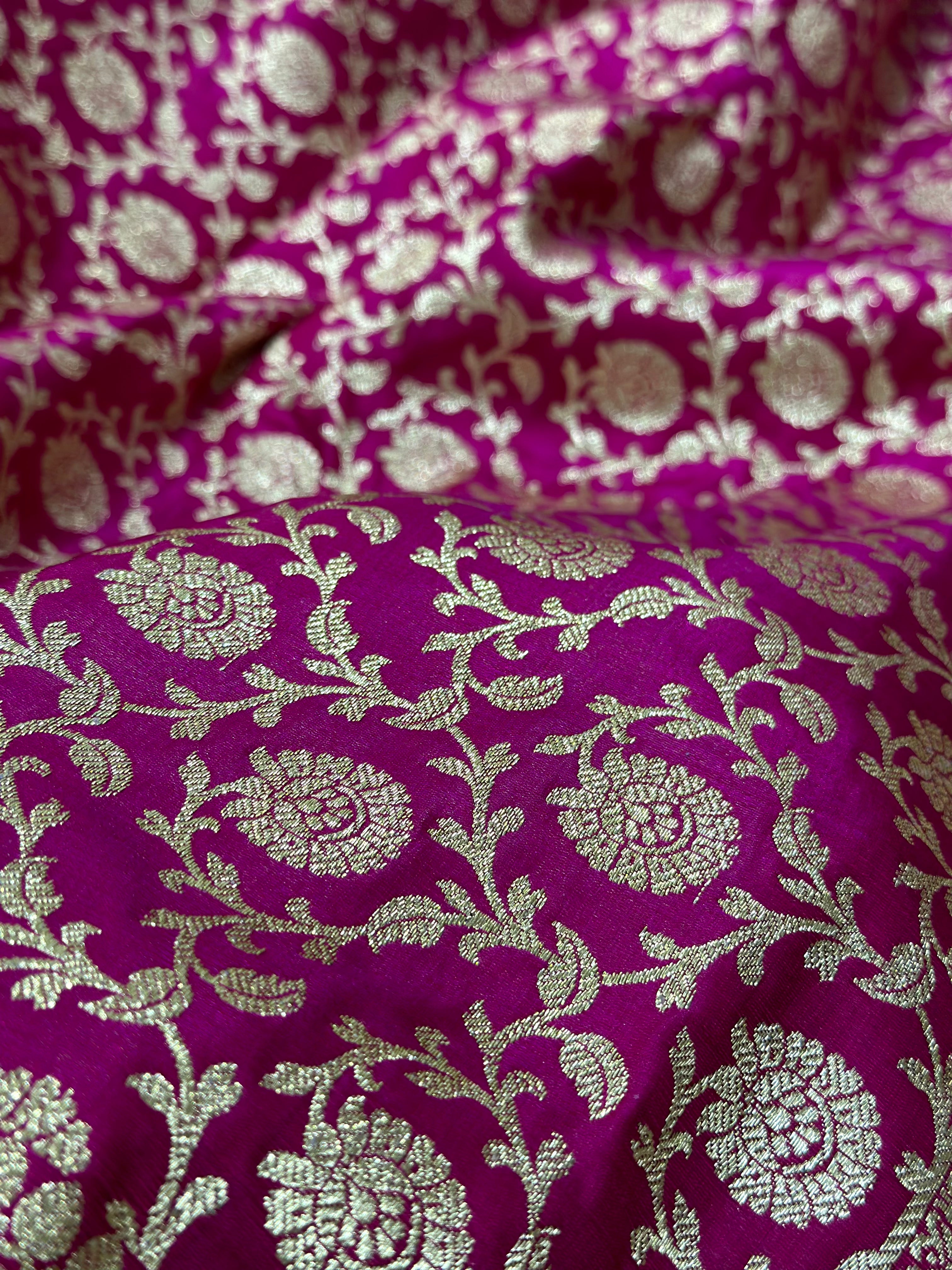 Satin Silk Jaal in Pink Shades SS21