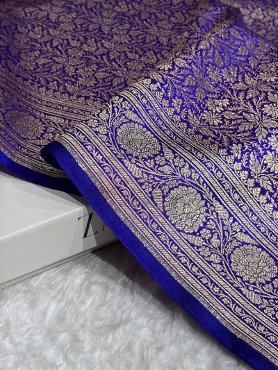 Purple Shades Brocket Satin Silk Saree Banarasi Saree Shades SS30