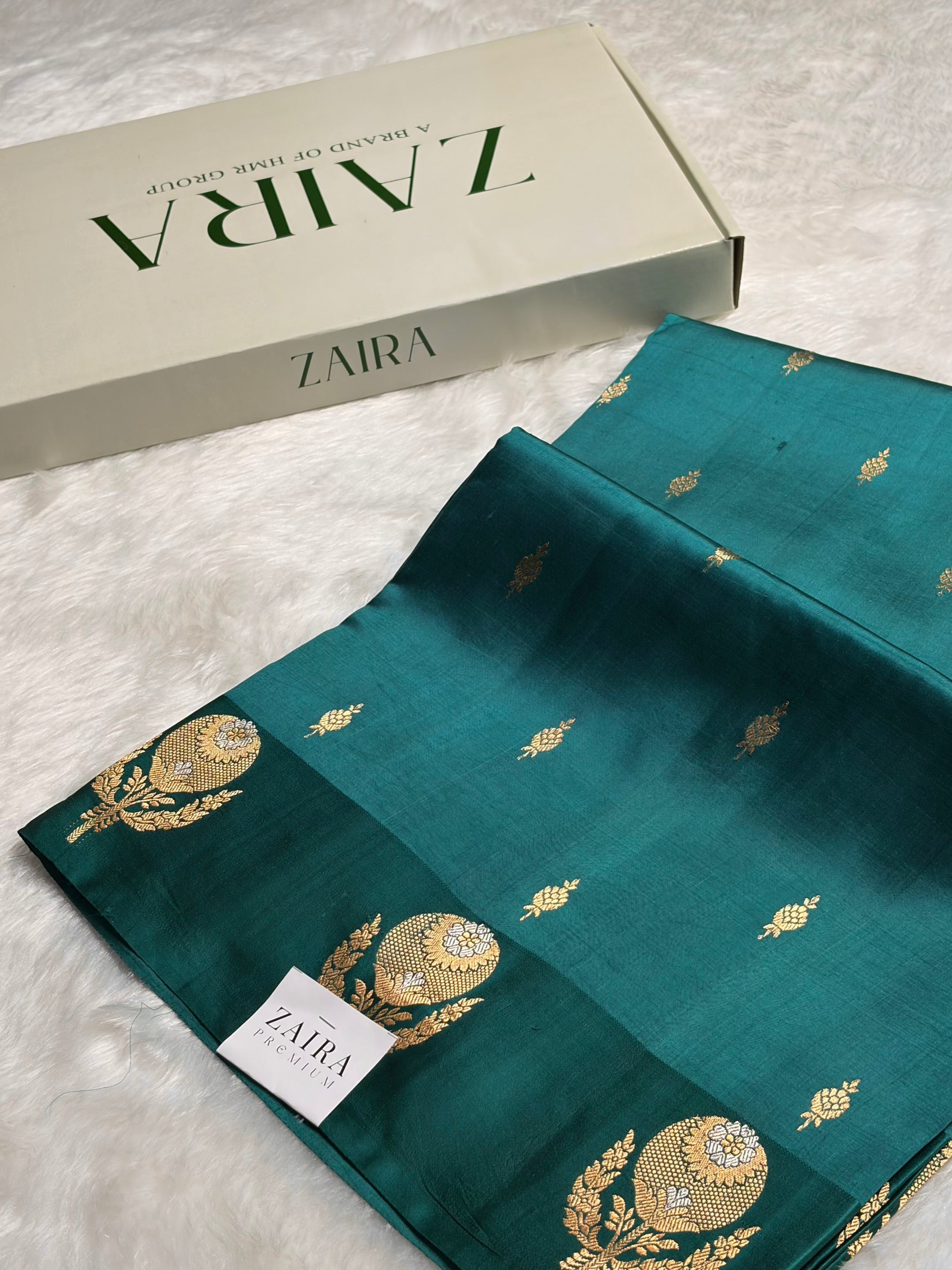 Rama Shades Meena Boota Handwoven Raw Mango Silk RM-21