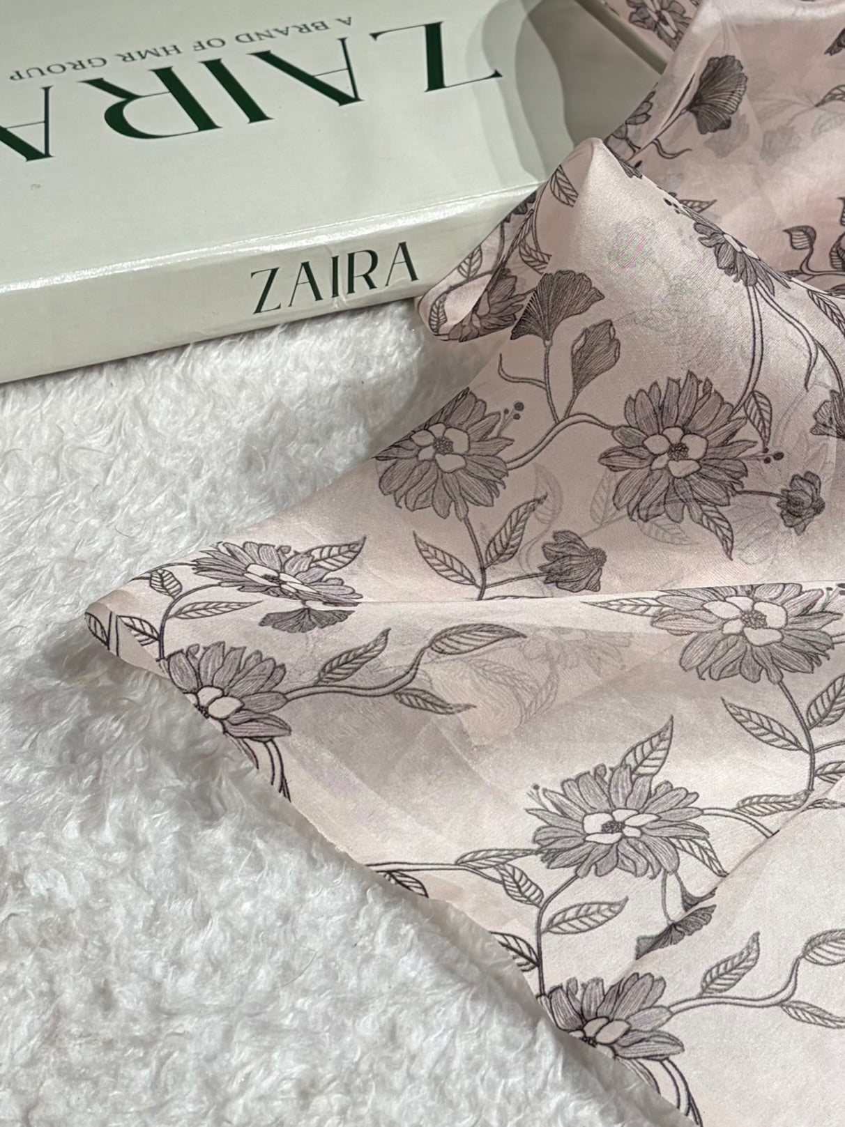 Beautiful Organza with Pastel Multicolor Florals POP15