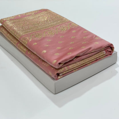 Katan Silk Saree In Baby Pink Shades