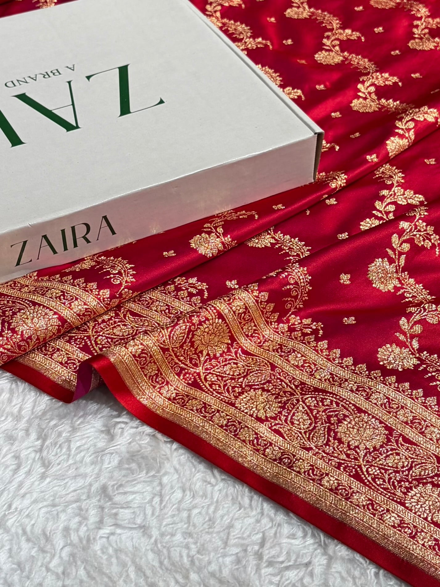 Banarasi Satin Katan Saree With Jaal Pattern in Cross Maroon Shades SK121