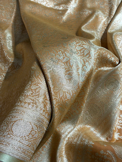 Cheeku Shades Brocket Satin Silk Saree Banarasi Saree Shades SS30