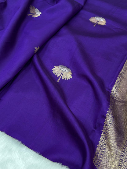 Purple Shades Meena Boota Handwoven Raw Mango Silk RM-43