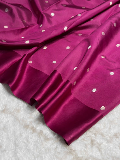 Wine Shades Handwoven Pure Paper Katan Silk RM-65